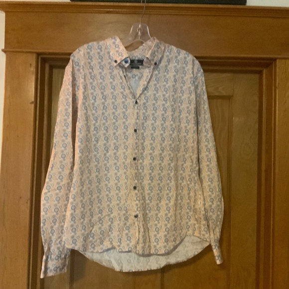 Haight & Ashbury Slimfit XL Button-down/long sleeved CIRCLE pattern dress shirt - Picture 1 of 4